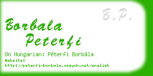 borbala peterfi business card